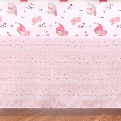 3 Set Set The Peanutshell Piece Baby Crib Bedding for Girls - Newborn, Infant & Toddler Nursery Bed Decor with Fitted