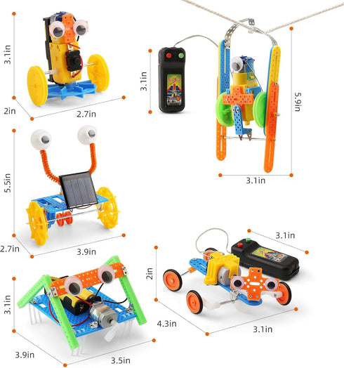 STEM Robotics Science Kits for Boys 6-8 Girls 8-12, Robot Building Kit for Kids 8-10