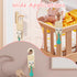 YROJISU Tooth Fairy Tooth Holder, Room Decor Tooth Fairy Door Hanger with Money Slot, Keepsake Bag & Elegant Patterns