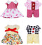 E-TING Family Set, Sweet Mother-Daughter & Father-Son Dress Up Set for 3-Inch and 2.25-inch Figure Town Series