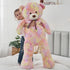 Tezituor 52'' Big Teddy Bear, Giant Stuffed Animal Plush, Rainbow Yellow Soft Gifts for Valentine, Christmas, Birthday