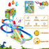 RCOOS Set Dinosaur Climbing Toy Electric Light Slide Climbing Toys for Automatic Stairs,Playful Santa Race Game