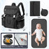COOLREX Backpack 14L) Diaper Bag with Changing Pad, Pacifier Case & Stroller Straps (Black