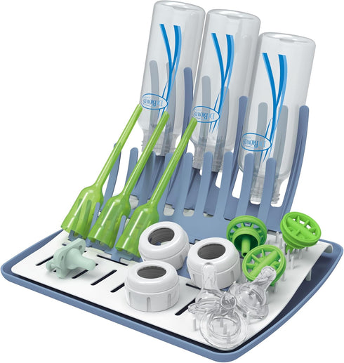 Dr. Brown's Folding Baby Bottle Drying Rack for Easy Storage - Dry Nipples, Pacifiers and Other Baby Essentials, BPA