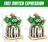 MEIEST Mini Bulbous Cactus Building Blocks Set, Creative DIY Unique Home Decoration, Artificial Flowers Plant