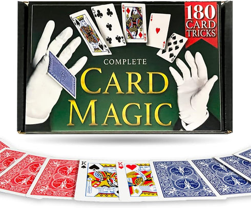 Magic Makers Complete Card Magic, 180 Card Tricks & Routines for Beginners to Advanced Levels