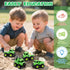 Lovinkiki 4 Pack 1-3 2-5, Set Garbage Truck Toys for Toddlers Push and Go Recycling Trucks for Boys and Girls Ages