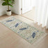 Debedcor 2'x 4', Country Entryway Door Mat Cartoon Egret Non Slip Washable Throw Rug with Tassels, Bird Leaves Coral