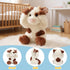 11'' Hopearl Peek A Boo Cow Interactive Repeats What You Say Plush Diary Cattle Toy Musical Singing Talking Stuffed