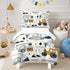 Toddler Bedding Set for Boys - 4-Piece Truck Bedding Comforter Set for