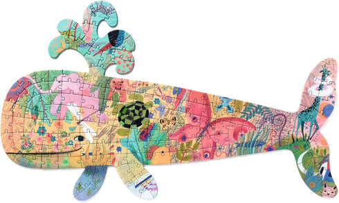 150 6+ DJECO Piece Shaped Jigsaw Puzzle w/Poster - Challenging Activity for Home, School or Gifts - Fun & Creative
