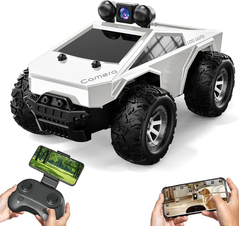 RC Cars with Camera Remote Control Truck with 720P HD FPV Camera,
