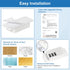 AOSITE 2 Pack Refrigerator Lock, Combination Child Safe Adhesive Freezer Lock for Adults, Kid Cabinet Lock for Fridge