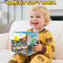 2 3 4 5 Intoypad Yellow Triceratops Dino Monster Truck Toddler Push Car Toy with LED Wheels Press & Go Dinosaur Toy