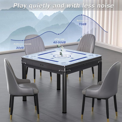 2F22E 32.4 32.4 Inch Mahjong Mat, Noise Reduction Non-Slip Mahjong Mat for Table, * Mahjong Table Mat for Poker, Board