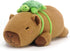 SQEQE Weighted Stuffed Animals Capybara with Turtle Backpack, Weighted Capybara Plush, Cute