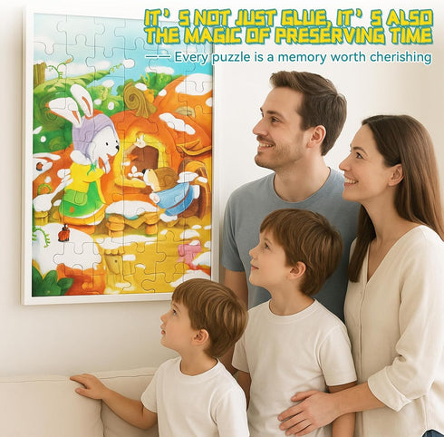 Paistely 200ml 3000/4500/5000 Jigsaw Puzzle Glue with Scraper, Puzzle Glue Clear, Easily Preserves Finished Puzzles