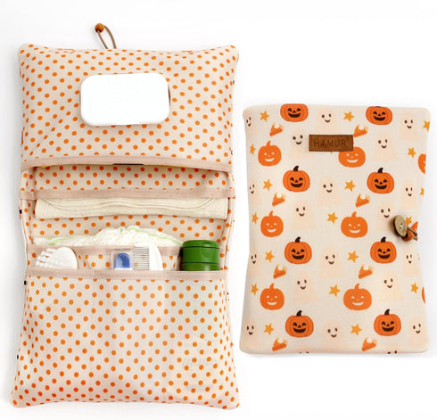 HAMUR Baby Diaper Bag Organizer Compact & Foldable Stroller Pouch for Newborn