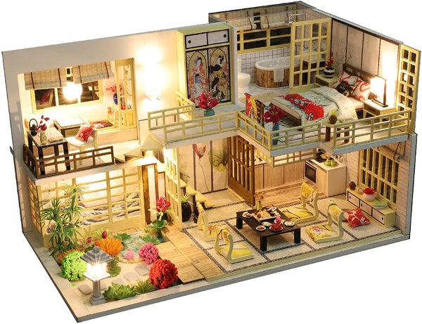 Flever Dollhouse Miniature DIY House Kit with Japanese Style, Creative Room with
