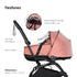 Stokke Babyzen YOYO Rain Cover - Lightweight, Waterproof Protection for Bassinet, Compatible with Single Strollers