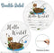 Yuzioey Birth Stat Sign for Newborn, Fishing Baby Announcement, Gone Fishing Hello World Name Sign for Hospital, Gift