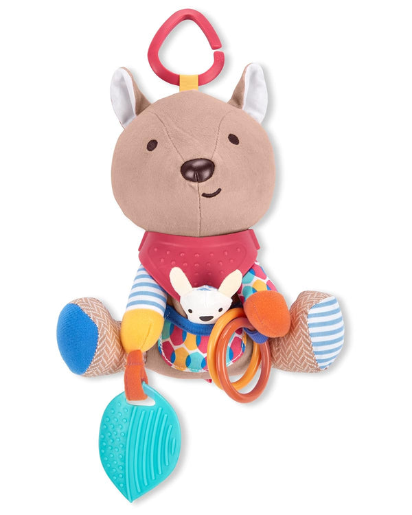 Skip Hop Bandana Buddies Baby Activity and Teething Toy with Multi-Sensory Rattle