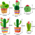 Gejoy 6 Pieces Cactus Party Decorations, Honeycomb Table Centerpieces Paper Cutouts for Fiesta Birthday Baby Shower