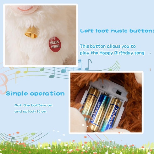 Crazy Dancing Singing Funny Highland Cow Stuffed Animals, Interactive Scottish Highlander Cattle Musical Valentines Day