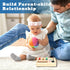 LED Light Switch Busy Board Montessori Toy - Kids Wooden Control Panel Activity Sensory Board for Toddlers 1 2 3 Year