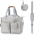 Lmbabter Diaper Tote Bag-Breast Pump Bag Diaper Organizer Bag with Pacifier Case