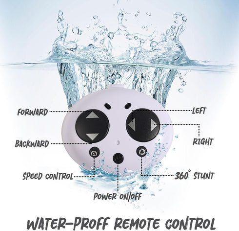 360 2.4 Swimming PowerTRC Mini Remote Control Boat RC Boat Rotating G Build in Rechargeable Battery Lake Pools Bathtubs
