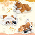 5 16" Mommy 4 Pieces Corgi Dog Stuffed Animal with Babies Puppies Inside Stuffed Corgi Dog Plush Toy with Baby Puppy