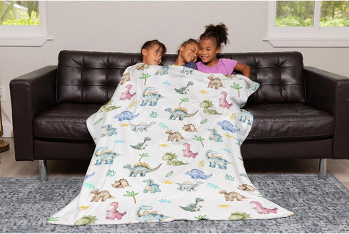 SqtmuHLuo 60x80inch Dinosaur Baby Blanket for Boys Girls Dinosaur Newborn Toddler Nursery Swaddle Receiving Blankets