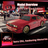 1:16 30KM/H 4WD 2.4GHz 4 3 Scale RC Drift Car, Remote Control Cars with LED Light, Racing and Drifting Wheels