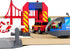LiBoon Pack, Set, 3 Wooden Train Track Expansion Train Accessories of City Fire Station Compatible for All Major Brands