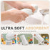6 Packs, 12x12 Inches Cuddle Campus Baby Washcloths Muslin Washcloths Baby,Cotton Burp Cloths, Extra Absorbent and Soft