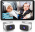 pemacom Baby Car Camera for 2-Kids: 7 Inch IPS Display with Dual Carseat