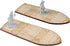 CZYY Wooden Row Boat 2PCS Laser Cut Hold Eight 1" Miniatures(Not Included)