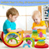 MEGRANATE Grimms 3+ Montessori Wooden Rainbow Stacking Toys for Baby Wood Building Blocks Nesting Puzzle Toy Colorful