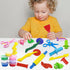 12 Set Clay and Dough Tools Pcs Basic Dough Tools for Kids with Extruders, Rolling Pin, Cutters,Plastic Hand Scraper