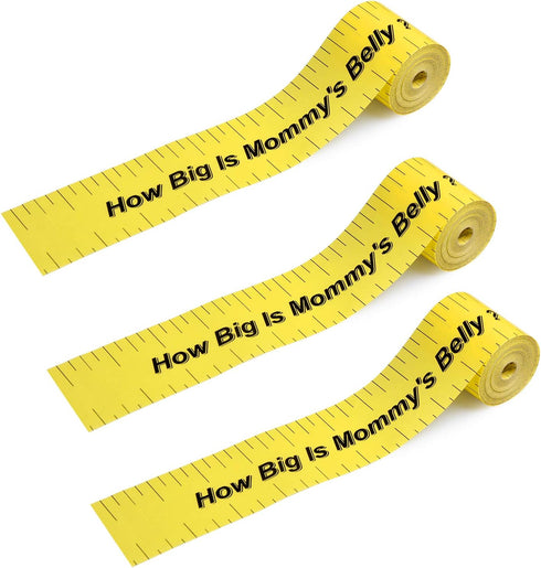 ABOAT 2 Rolls Belly Measuring Tape - Tummy Measure for Baby Shower Game Party Supplies, Total 300 Feet