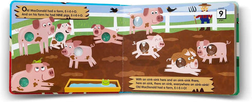 Melissa & Doug Children's Book - Poke-a-Dot: Old MacDonald’s Farm, Board Book with Buttons to Pop