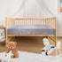 Pro Goleem Satin Soft Crib Sheet for Babies with Sensitive Hair, Gray Unisex Fitted Sheet 52’’x28’’x8’’