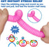 JOYIN 9 Pack Pop Tubes Sensory Toys, Fidget Tubes Party Favors in 9 Colors, Connectable and Extendable for Stress Relief