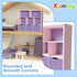 1:12 Scale Dollhouse Bookshelf, Elegant Doll House Book Shelf with Functional Storage, Perfect Doll House Accessories