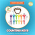 2 Baby Keys Montessori Toys for Toddlers - Toy Keys, Matching Toddler Games, Learning Toys for Year Olds - Real Keys