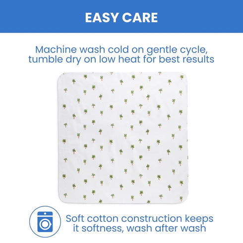 Delta Children 100% Cotton Flannel Baby Receiving Blankets for Girls and Boys – 30x30 Inches (Pack of 4)