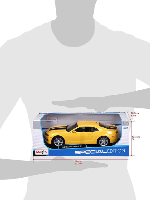 Maisto 1:18 Scale Diecast Vehicle 2010 Chevy Camaro SS RS (Colors May Vary)