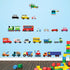 DECOWALL DS4-8004 Transports Kids Wall Stickers - Peel and Stick Removable Decals for Nursery, Bedroom, Living Room