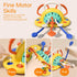 High Chair Toys with Suction Cup, Montessori Sensory Toys for 1 Year Old, Food Grade Silicone Pull String Activity Gift